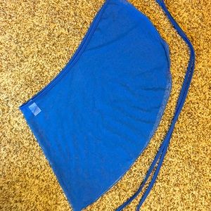 BP Designs Blue Wrap Skirt
